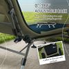 Outsunny Camping Cot for Adults, Folding Bed with Soft Padded Cushions & Headrest, 180¬∞ Adjustable Reclining Lounger, Heavy Duty and Portable with a
