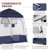 Outsunny Shower Tent, Pop Up Privacy Shelter for Camping, Dressing Changing Room, Portable Instant Outdoor Shower Tent Enclosure w/ 2 Rooms, Shower Ba
