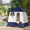 Outsunny Shower Tent, Pop Up Privacy Shelter for Camping, Dressing Changing Room, Portable Instant Outdoor Shower Tent Enclosure w/ 2 Rooms, Shower Ba