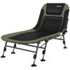 Outsunny Camping Cot for Adults, Folding Bed with Soft Padded Cushions & Headrest, 180¬∞ Adjustable Reclining Lounger, Heavy Duty and Portable with a