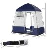 Outsunny Shower Tent, Pop Up Privacy Shelter for Camping, Dressing Changing Room, Portable Instant Outdoor Shower Tent Enclosure w/ 2 Rooms, Shower Ba