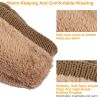 Unisex Knit Beanie Hat with Goggle Chunky Winter Warm Hat Skull Cap 4 Colors
